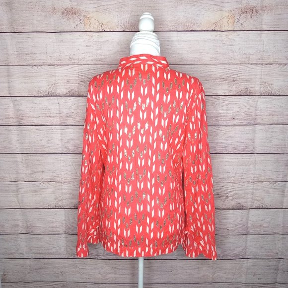Tory Burch Red and White Blouse - Picture 6 of 8